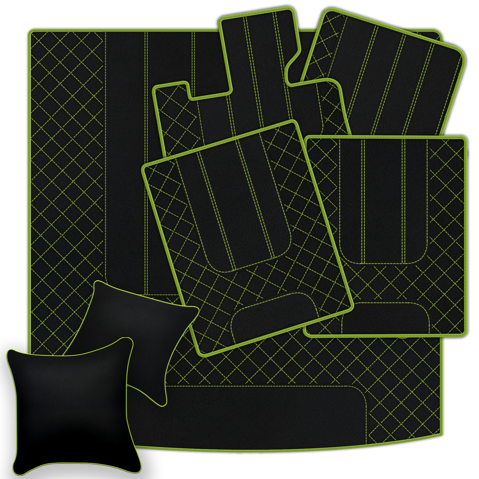 Customizable Leather Floor Mats with AW1 Pattern for Bentley Red Label RL (1998-2009) - AutoWin