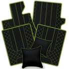 Black Leather Floor Mats for Bentley Bentayga (2015-2023) | AW1 Design