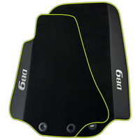 Black Floor Mats for Aston Martin DB9 Volante (2004-2016) Convertible with Leather