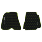 Premium Black Leather Floor Mats for Ferrari California | Full Set