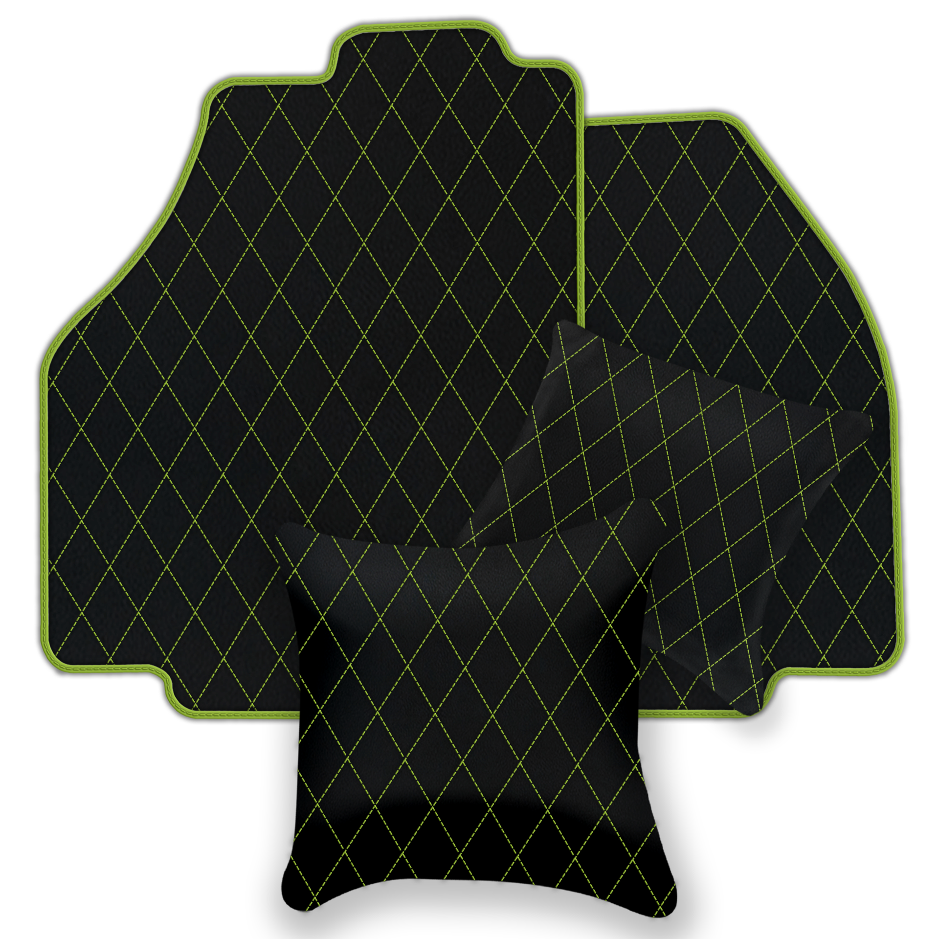 Premium Black Leather Floor Mats for Ferrari SF90 Stradale (2019-2024)