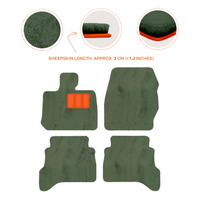 Premium Sheepskin Floor Mats for Land Rover Defender 90 (2007-2020)