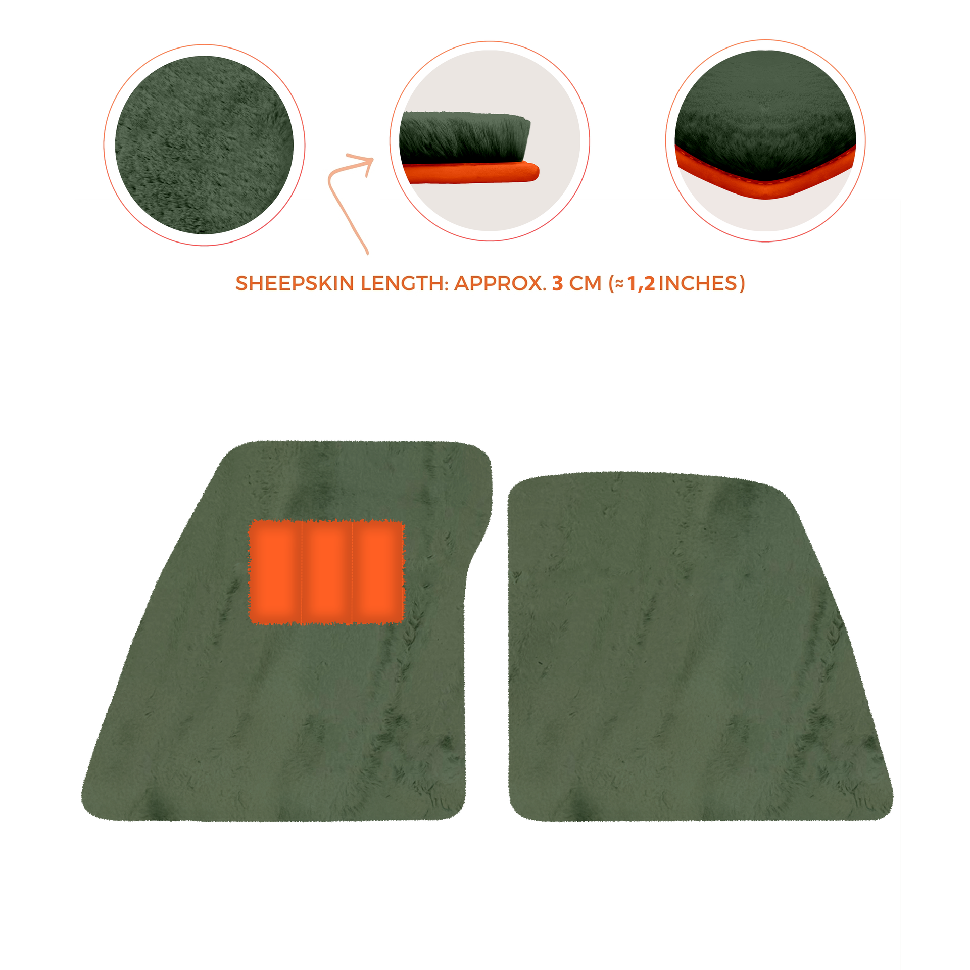 Premium Sheepskin Floor Mats for Ferrari 296 GTS (2022-2025)