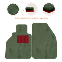 Sheepskin Floor Mats for Porsche 986 Boxster (1996-2004) - Sheepskin Length, Various Color Options