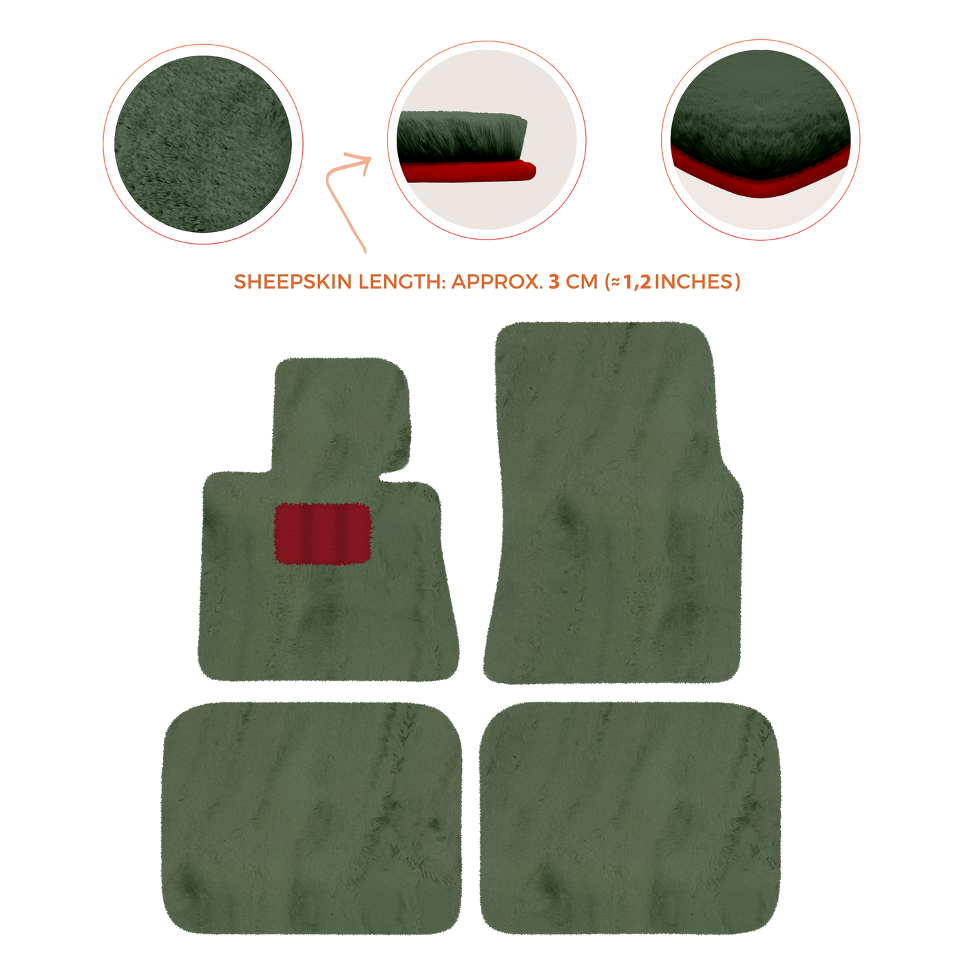 Luxury Sheepskin Floor Mats for Rolls-Royce Ghost Series I (2010-2014)