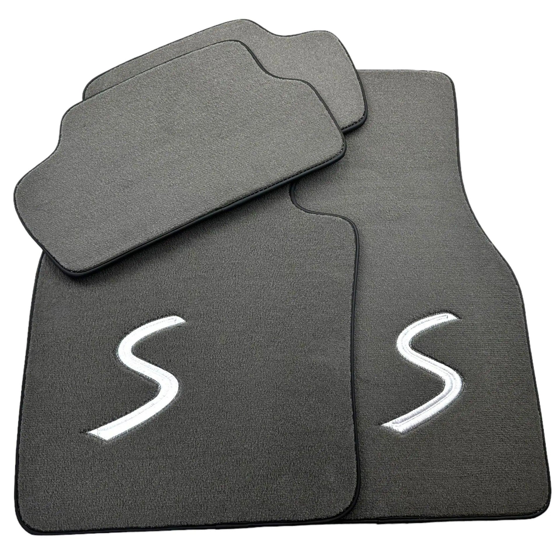 Grey Floor Mats for Mini Cabrio R56 Convertible (2009-2016) - AutoWin