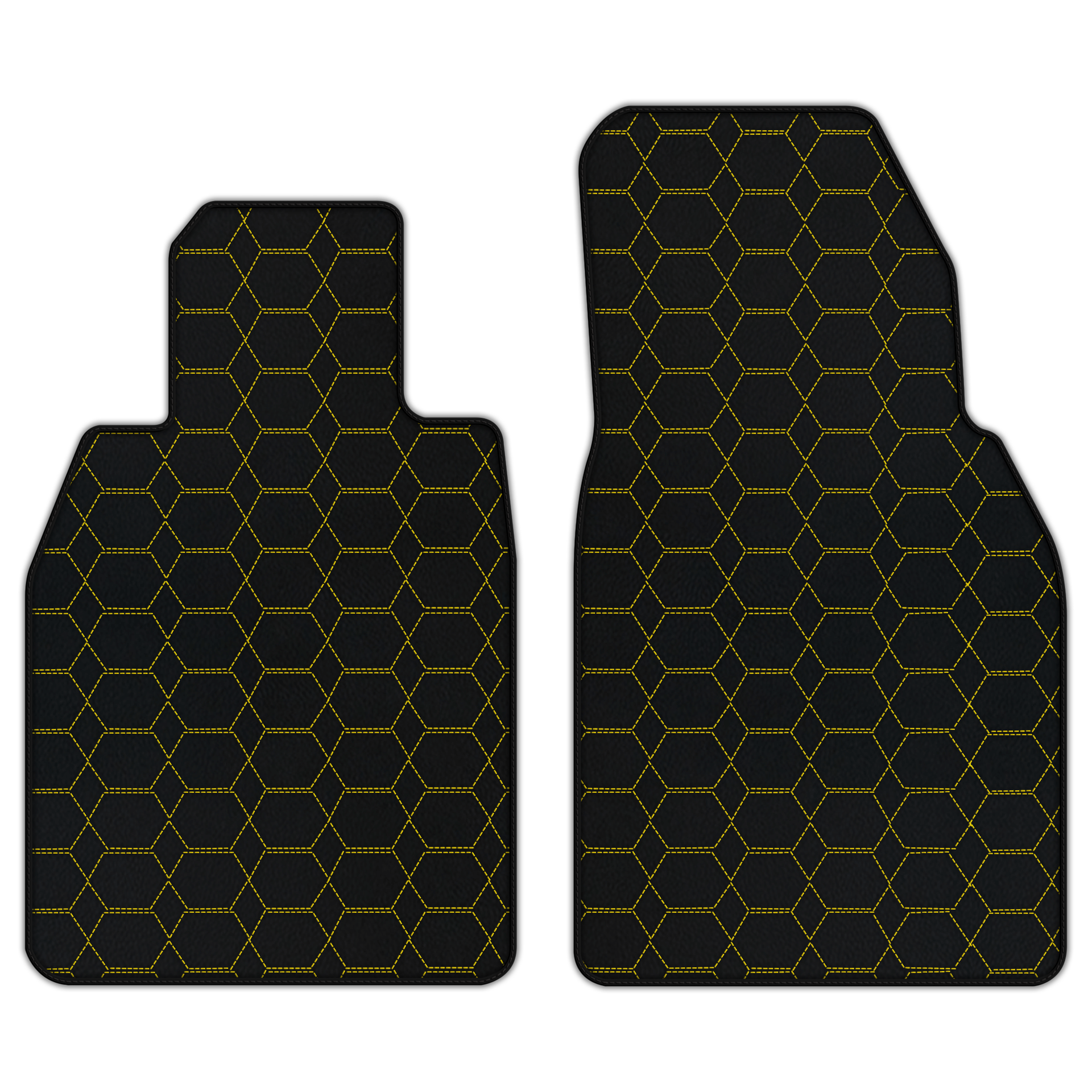 Customizable Leather Floor Mats with Hex Pattern for Porsche 911 GT3
