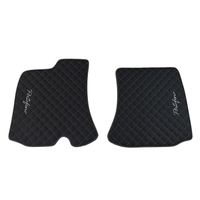 Premium Black Leather Floor Mats for Ferrari Portofino 2018-2023