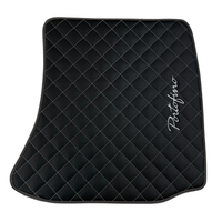 Premium Black Leather Floor Mats for Ferrari Portofino 2018-2023
