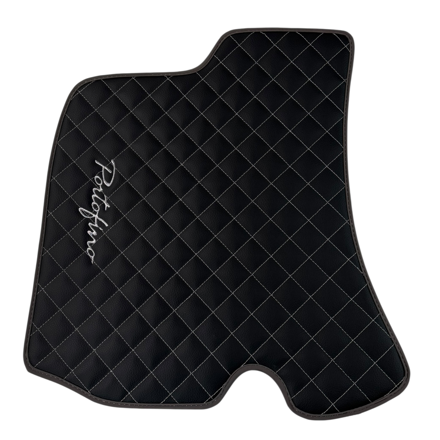 Premium Black Leather Floor Mats for Ferrari Portofino 2018-2023