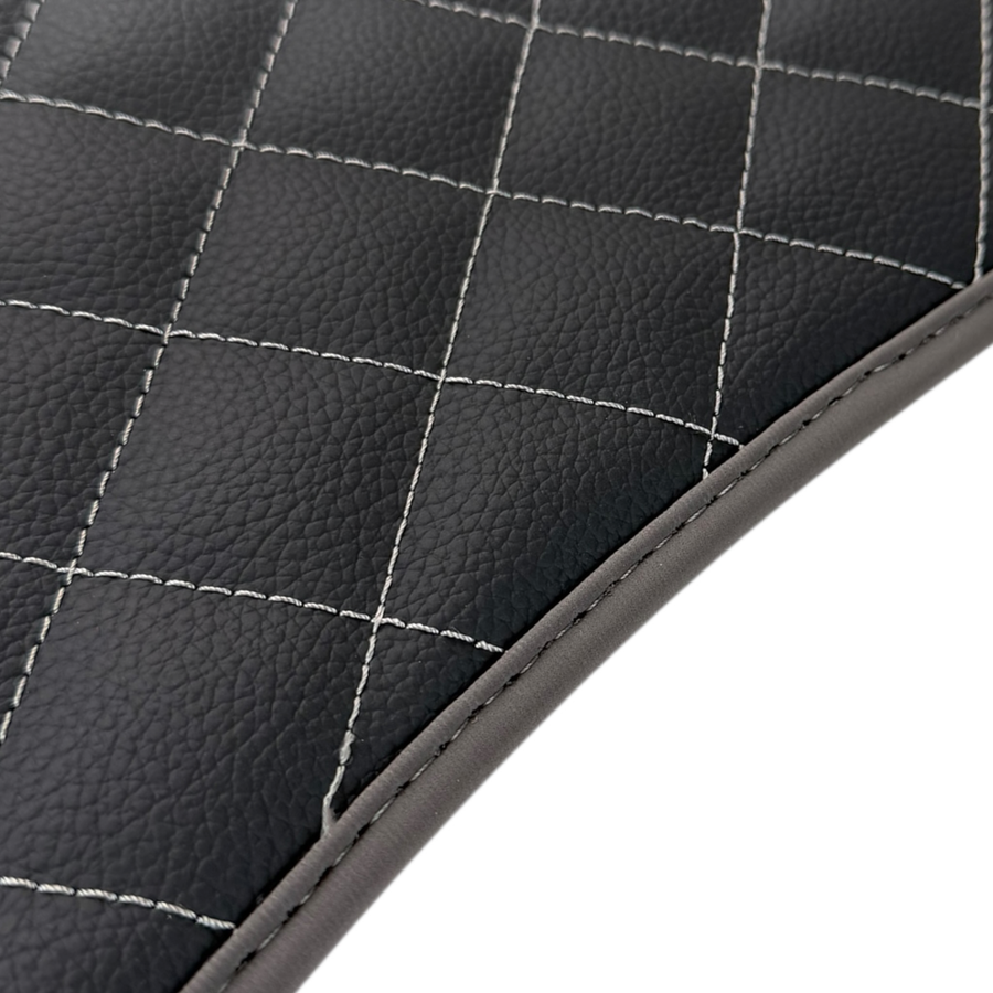 Premium Black Leather Floor Mats for Ferrari Portofino 2018-2023