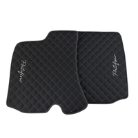 Premium Black Leather Floor Mats for Ferrari Portofino 2018-2023