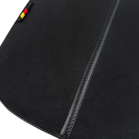 Black Floor Mats for BMW 3 Series G20 4-door Sedan (2019-2024) with Carbon Fiber Details