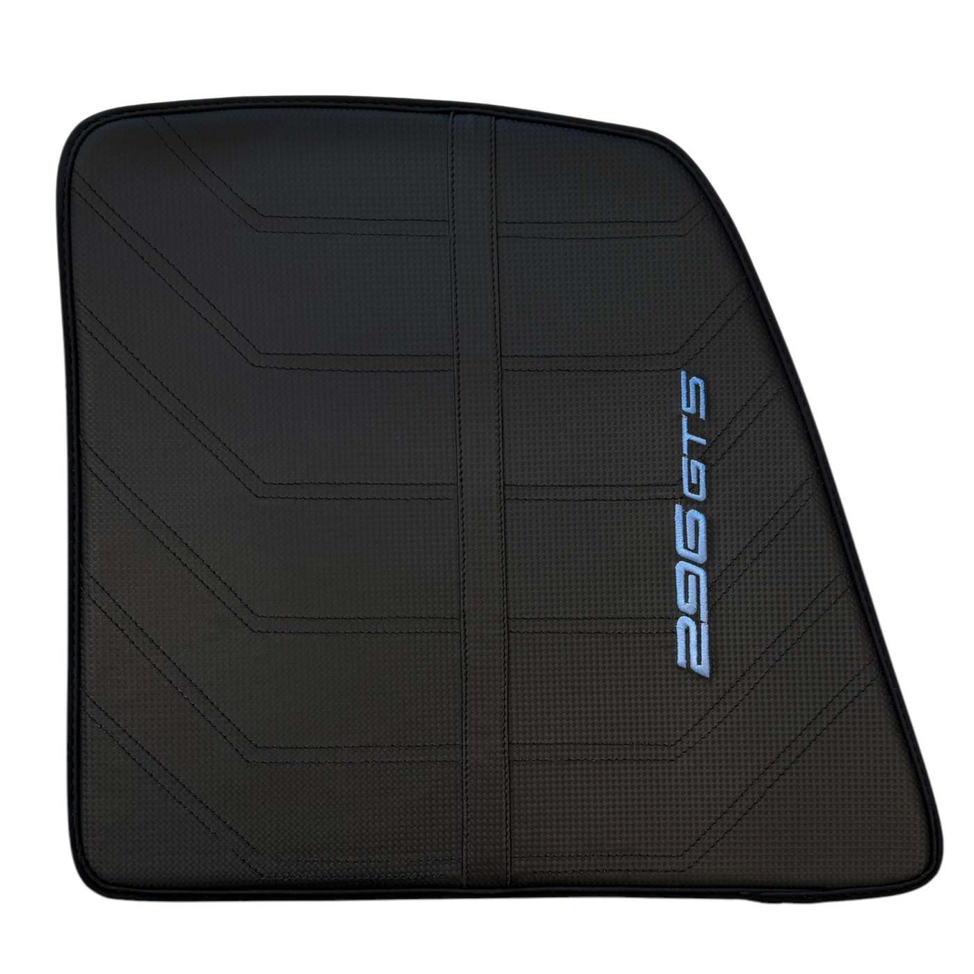 Premium Black Leather Floor Mats for Ferrari 296 GTS 2022-2024