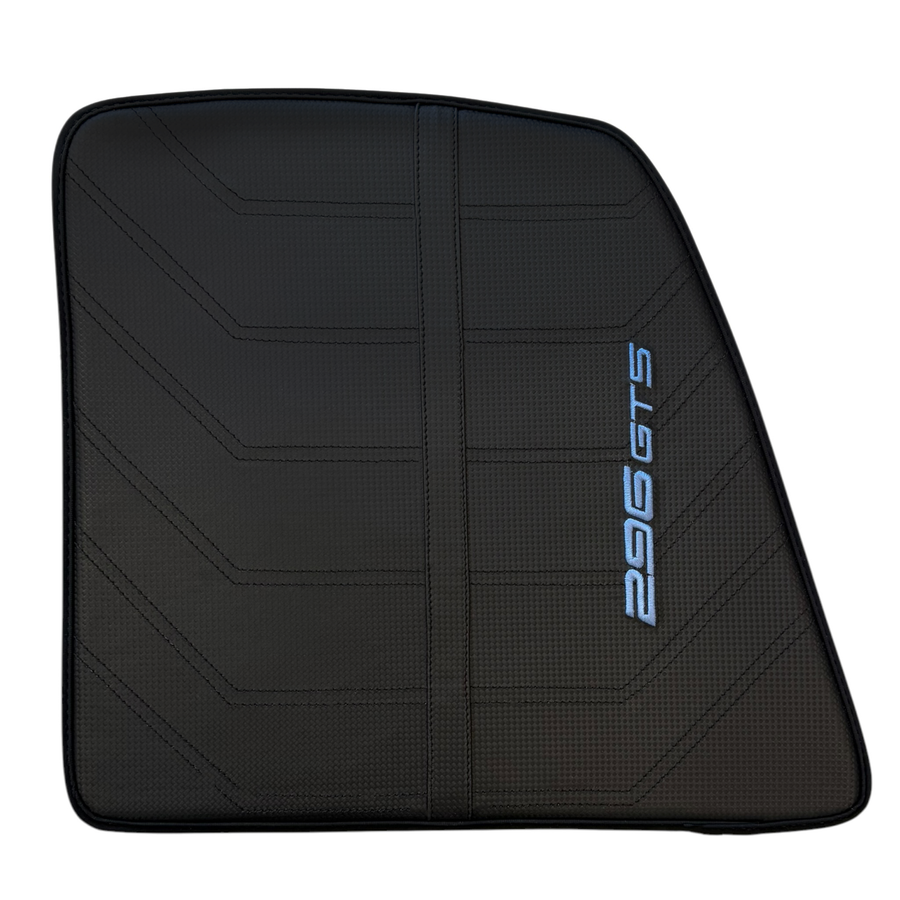 Premium Black Leather Floor Mats for Ferrari 296 GTS 2022-2024