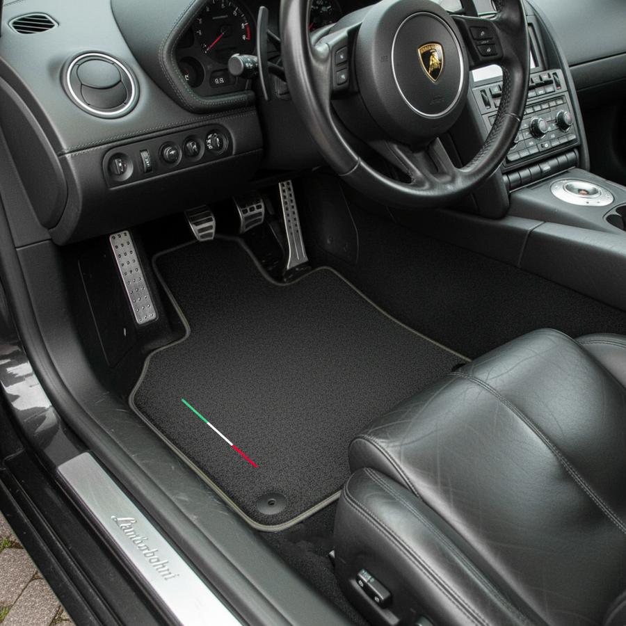 Custom Black Floor Mats for Lamborghini Gallardo