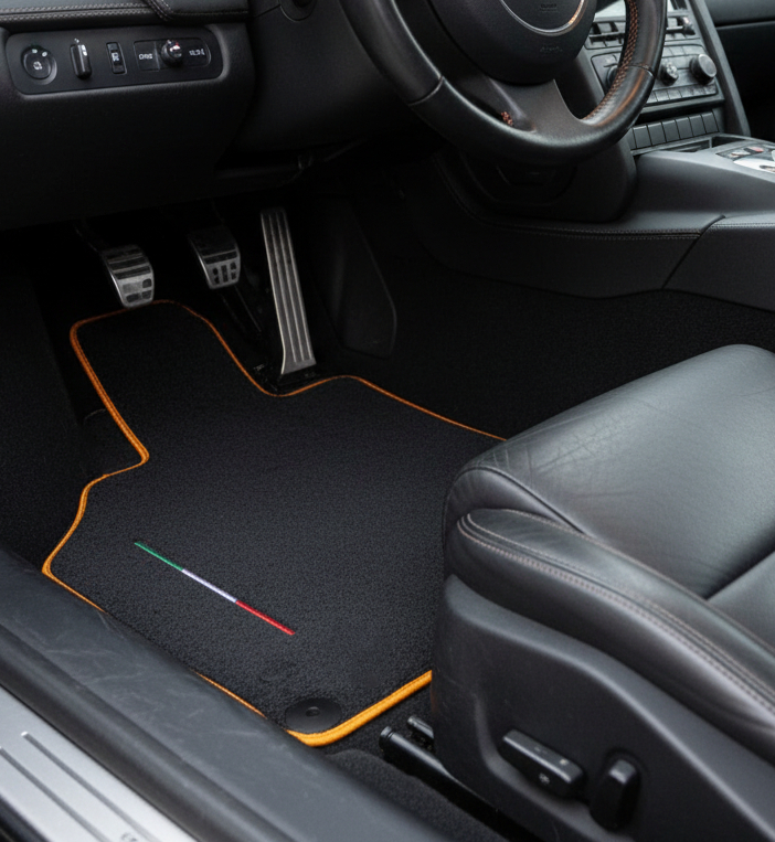 Interior look of floor mats for Lamborghini Gallardo