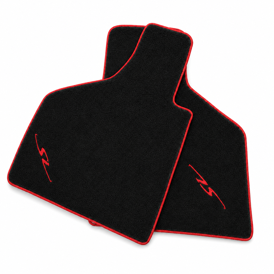 Black Floor Mats for Lamborghini Diablo (1990-2001) - Red Trim SV AutoWin Brand