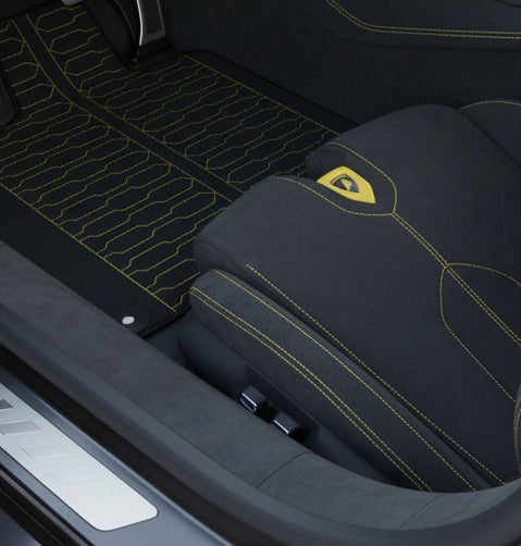 Customizable Leather Floor Mats with ER56 Pattern for Lamborghini Temerario (2025-2026)