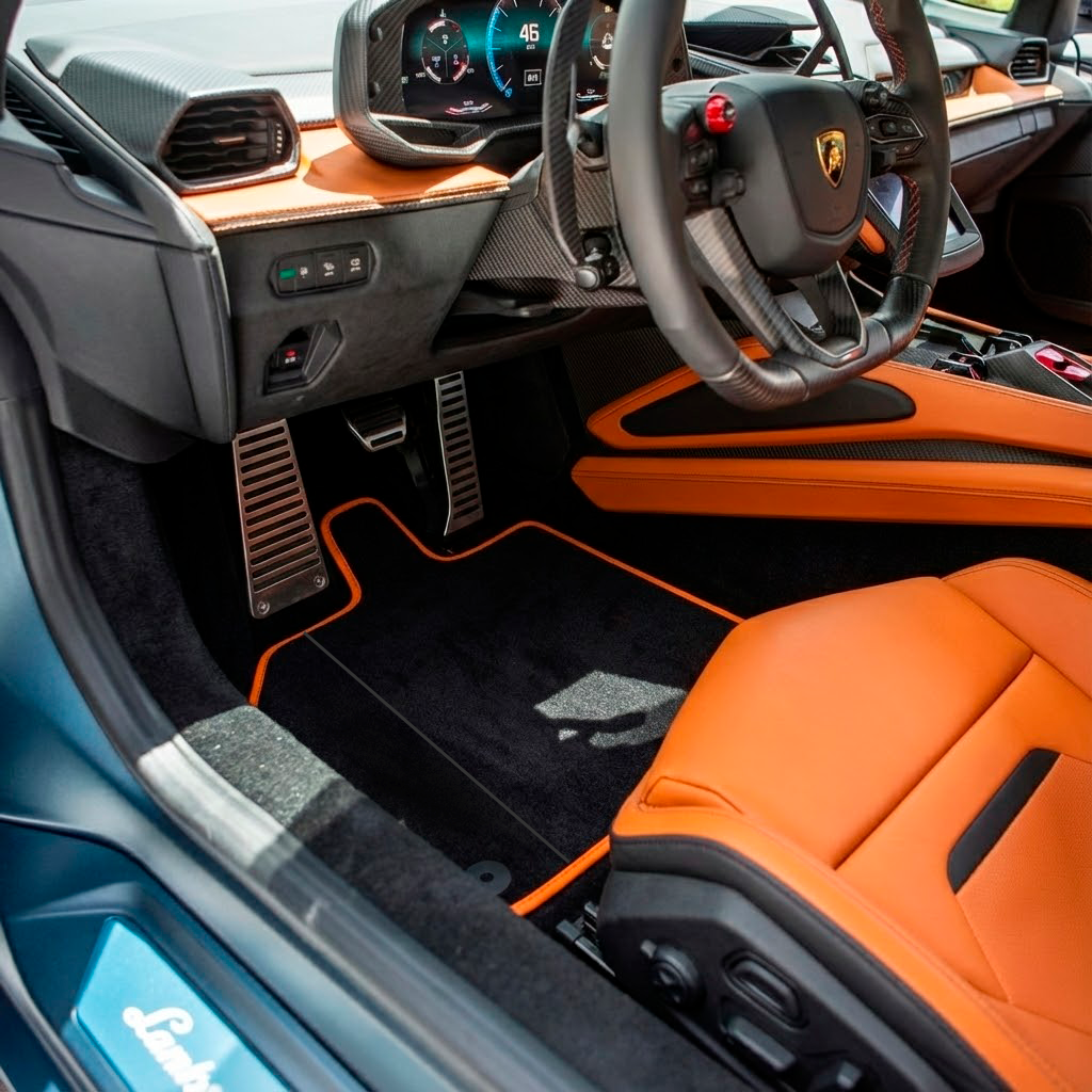 Interior look of floor mats for Lamborghini Temerario (2025-2026)