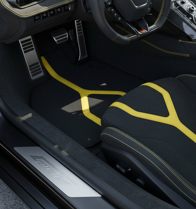 Interior look of floor mats for Lamborghini Sian (2020-2022)
