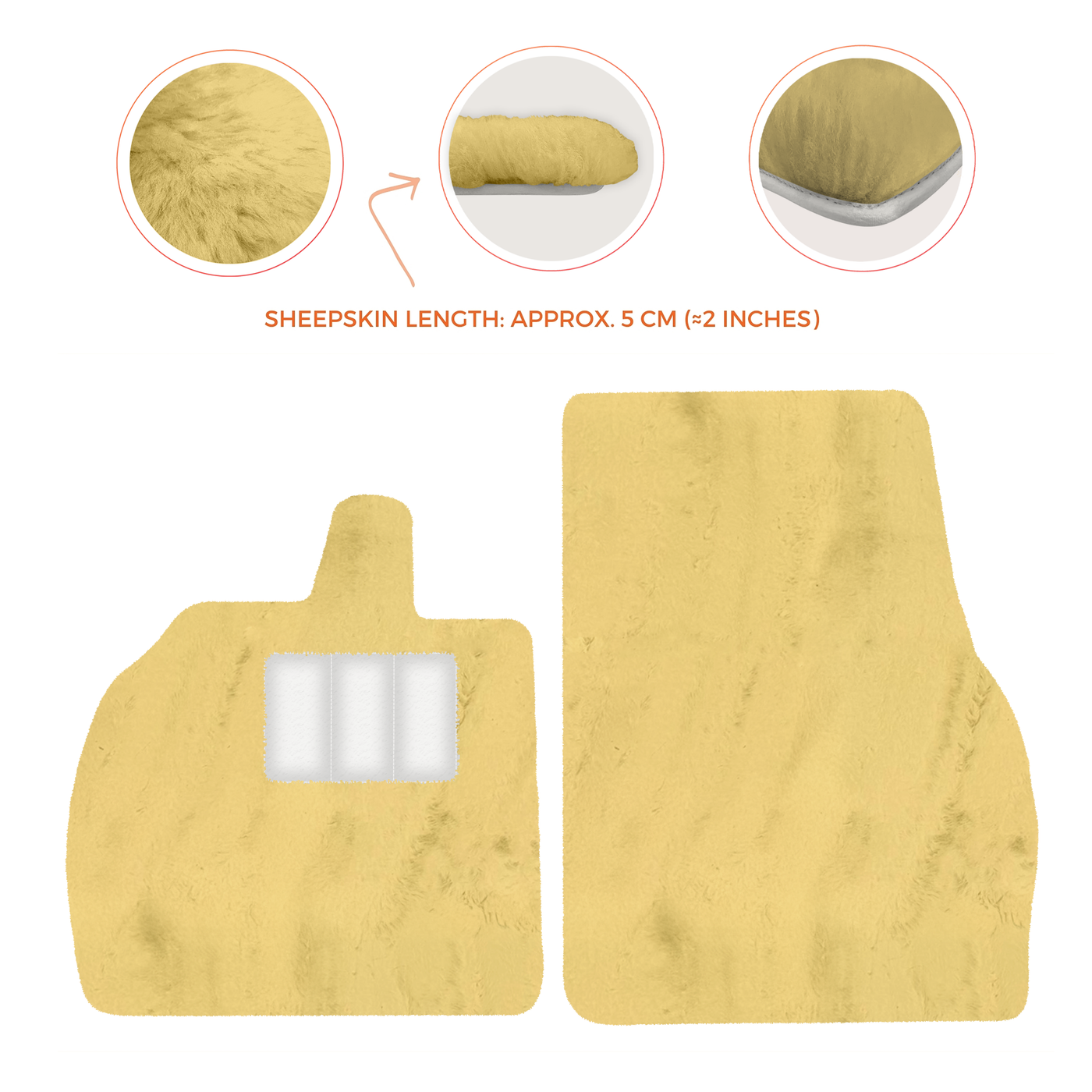 Luxury Sheepskin Floor Mats for Lamborghini Revuelto 2024-2025