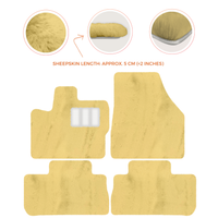 Premium Sheepskin Floor Mats for 2003-2007 Land Rover Freelander