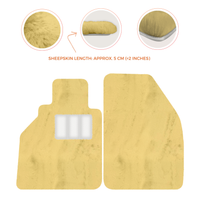 Sheepskin Floor Mats for Porsche 986 Boxster (1996-2004) - Sheepskin Length, Various Color Options