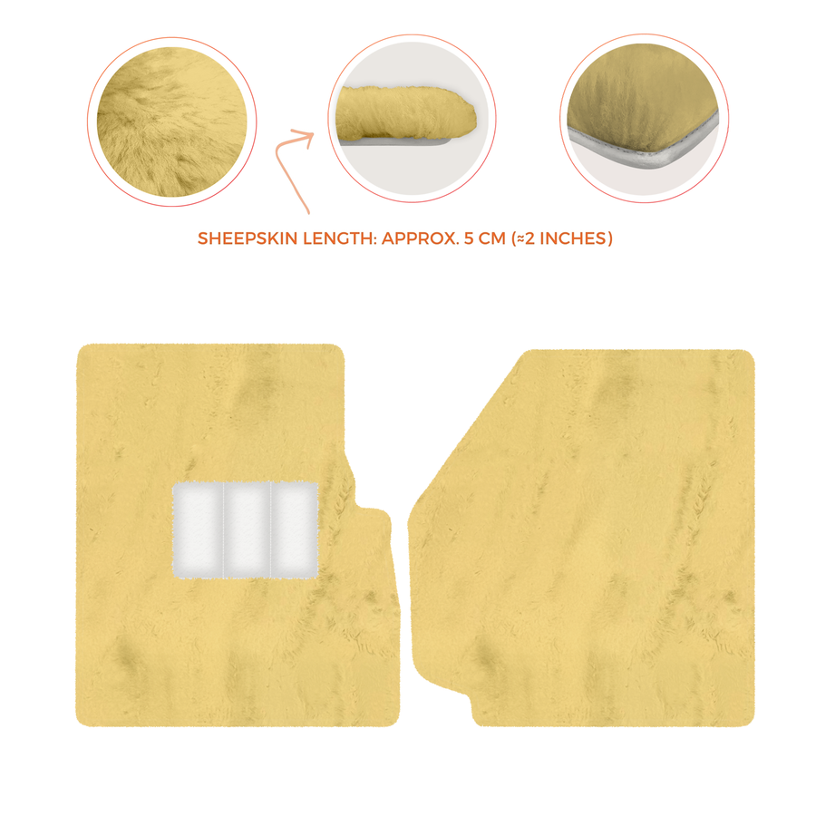 Premium Sheepskin Floor Mats for Land Rover Discovery (2004-2009)