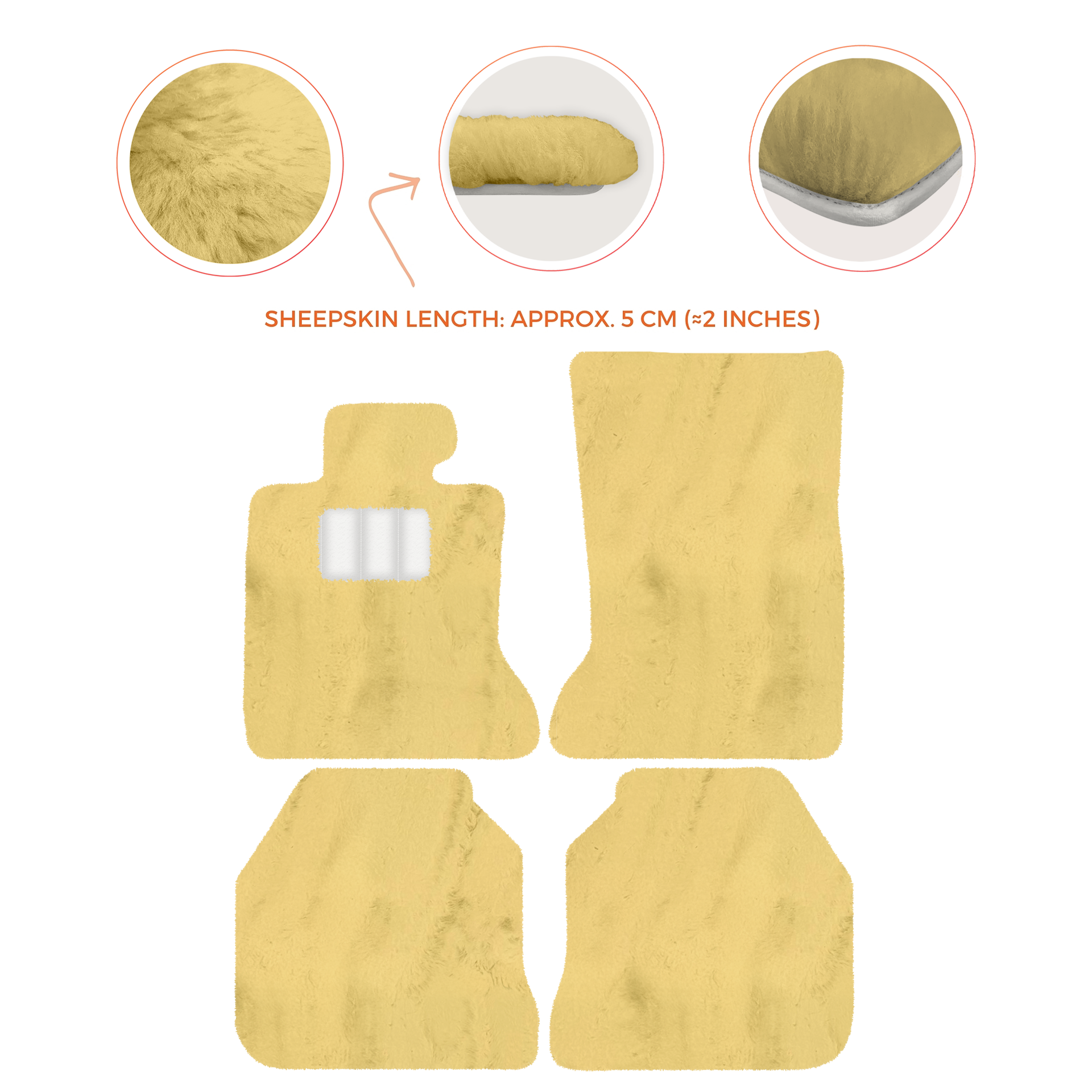 Luxury Sheepskin Floor Mats for Rolls-Royce Ghost RR2 (2010-2014)