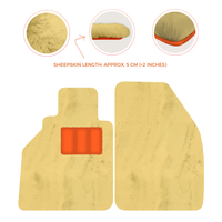 Sheepskin Floor Mats for Porsche 986 Boxster (1996-2004) - Sheepskin Length, Various Color Options