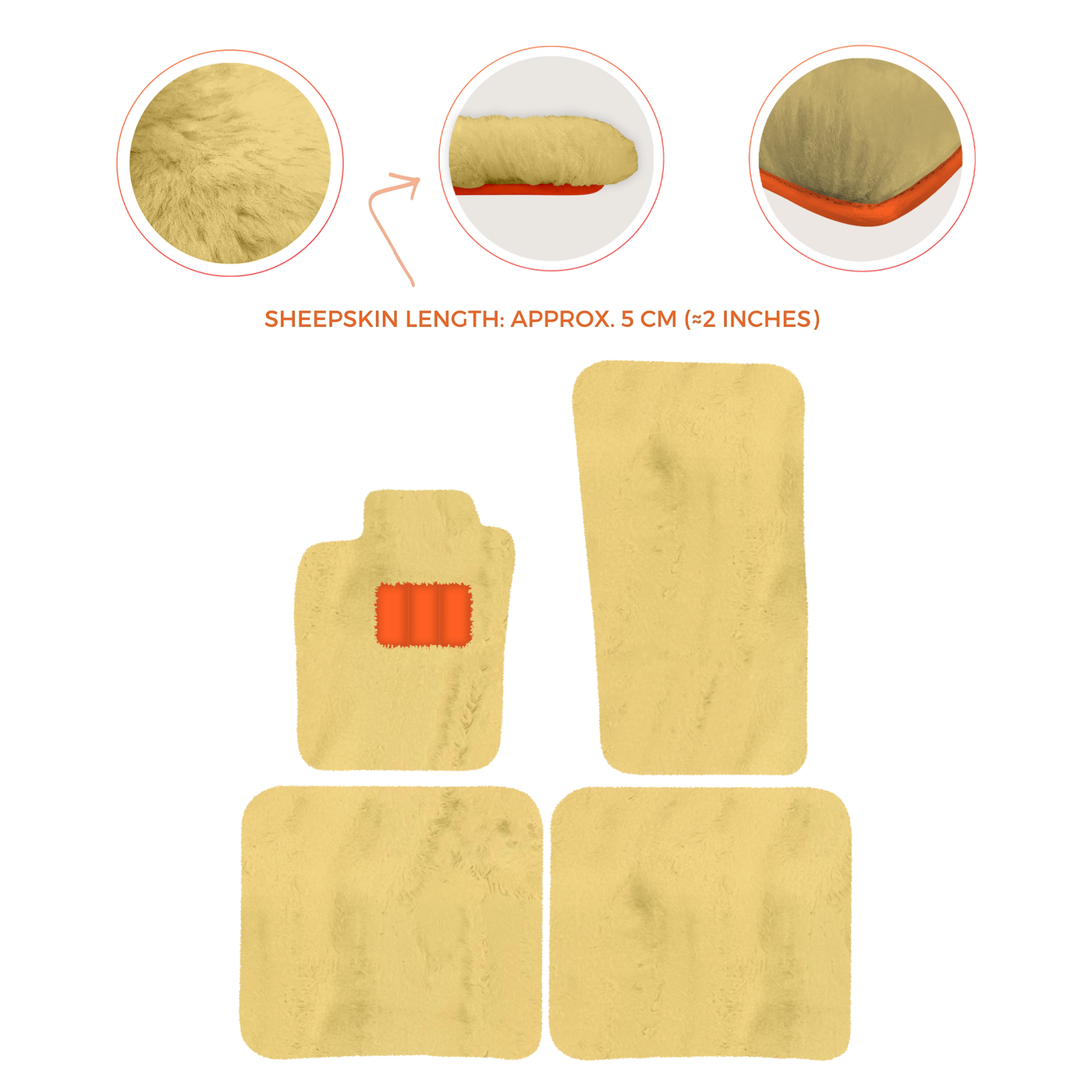 Premium Sheepskin Floor Mats for Bentley Bentayga (2015-2023)