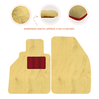Sheepskin Floor Mats for Porsche 986 Boxster (1996-2004) - Sheepskin Length, Various Color Options