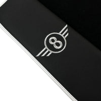 Black Floor Mats for Mini Cooper / One Electric (2020-2023) with Leather | White Trim - AutoWin