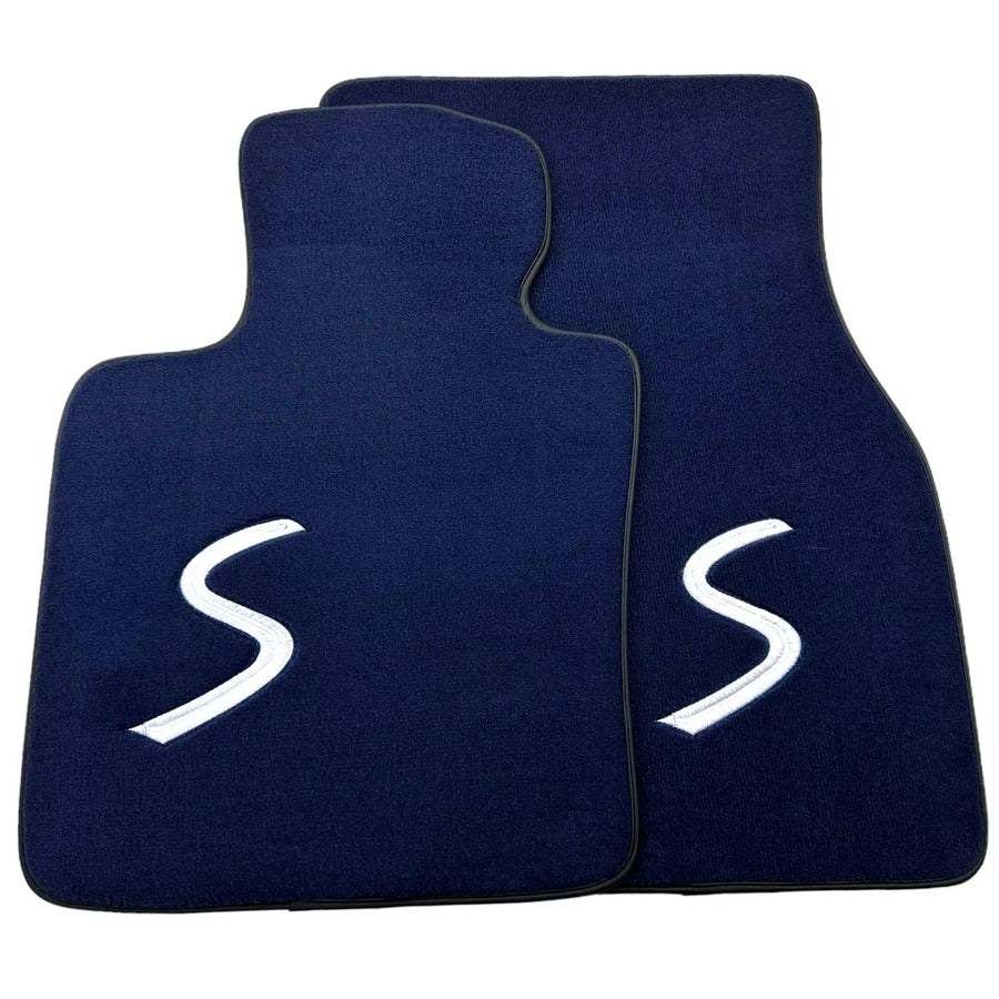 Dark Blue Floor Mats for Mini Cooper / One F55 5-Doors (2015-2023) - AutoWin