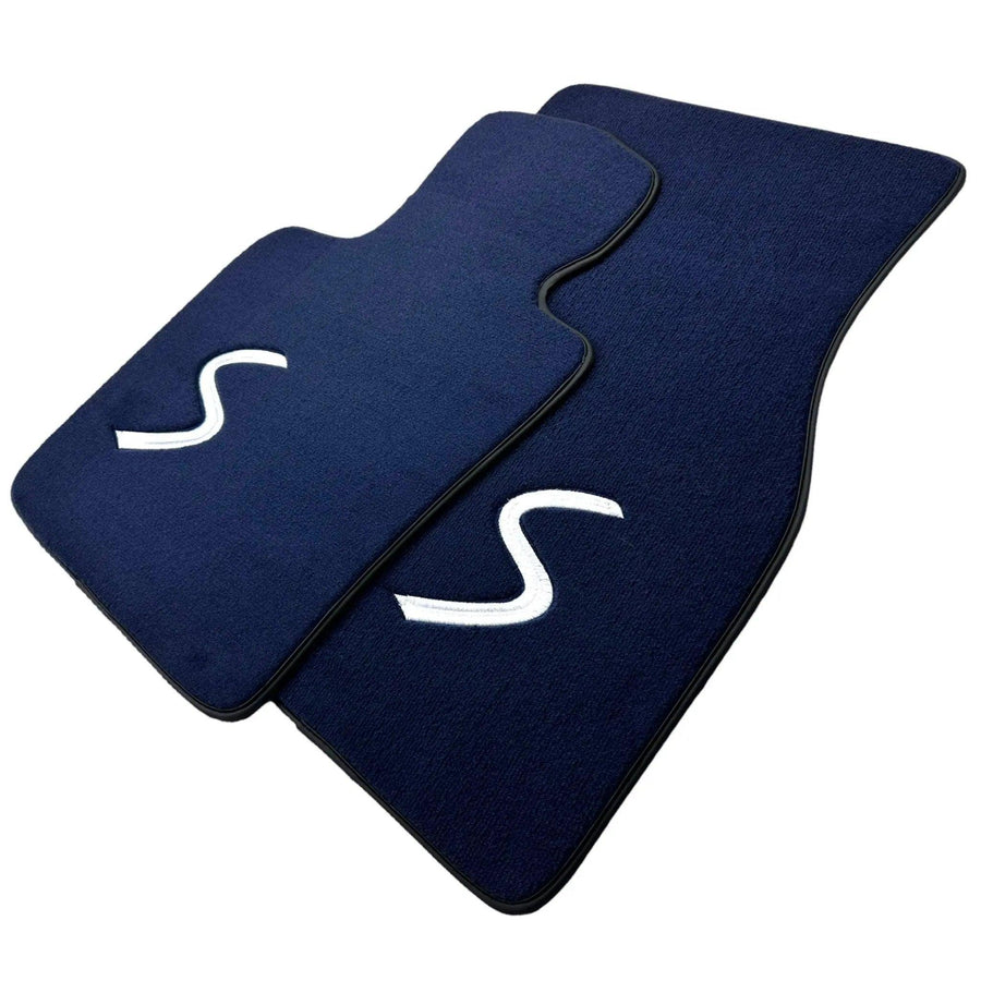 Dark Blue Floor Mats for Mini Cooper / One F55 5-Doors (2015-2023) - AutoWin