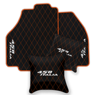 Premium Black Leather Floor Mats for Ferrari 458 Spider (2012-2015)