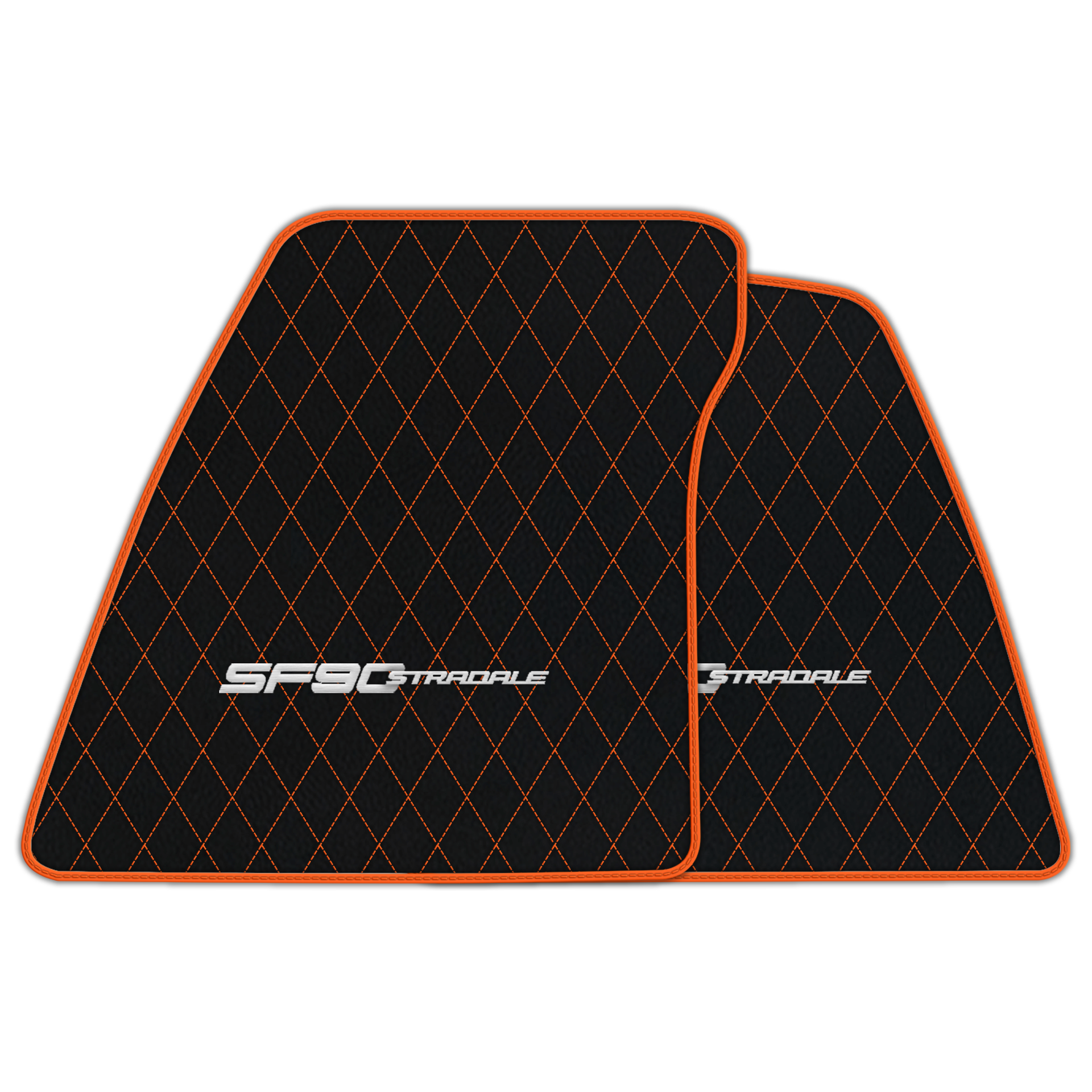 Premium Black Leather Floor Mats for Ferrari 360 (1999-2005)