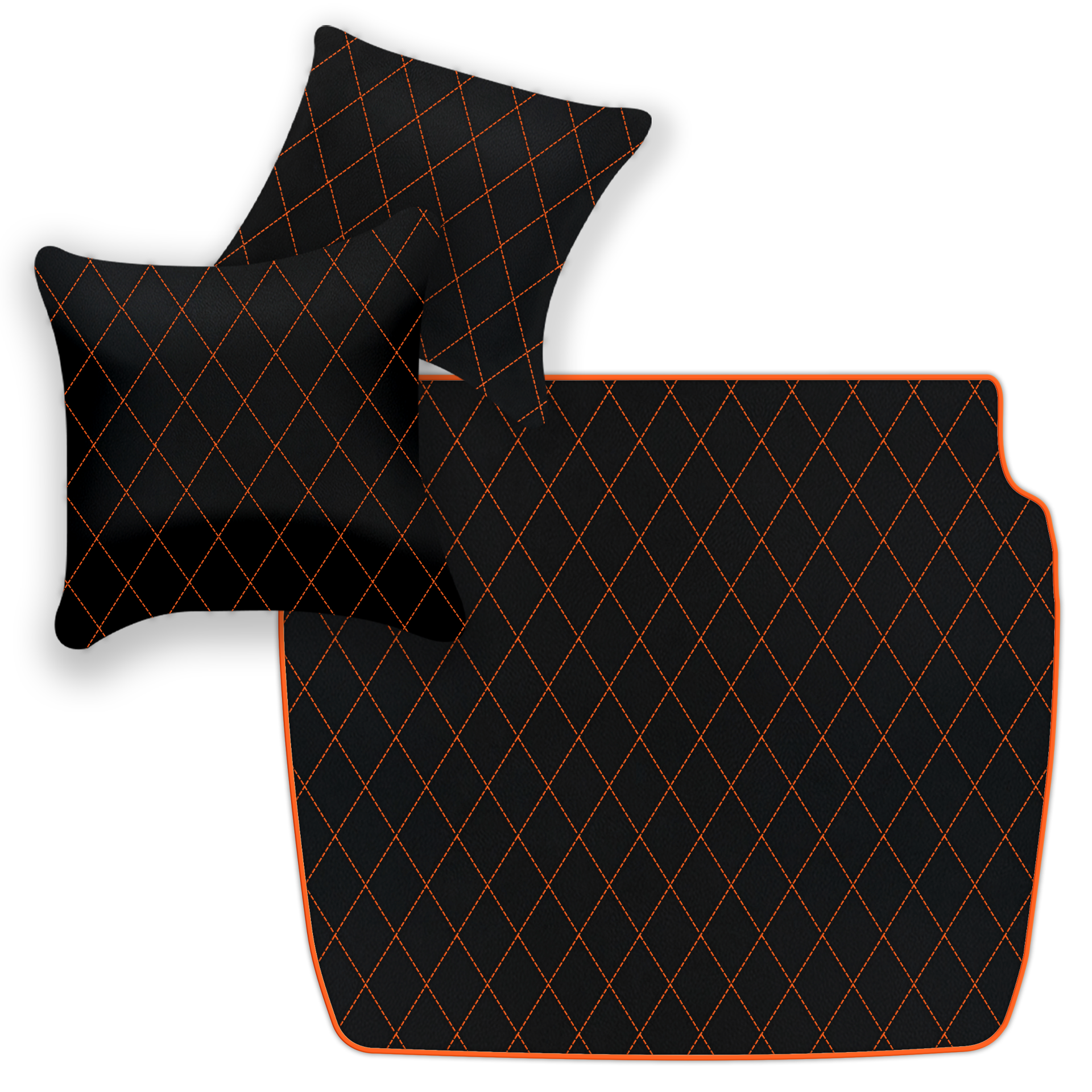 Custom Black Leather Floor Mats for Ferrari 612 Scaglietti (2005-2011)