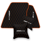 Ferrari 296 GTB Black Leather Floor Mats | Stylish & Durable