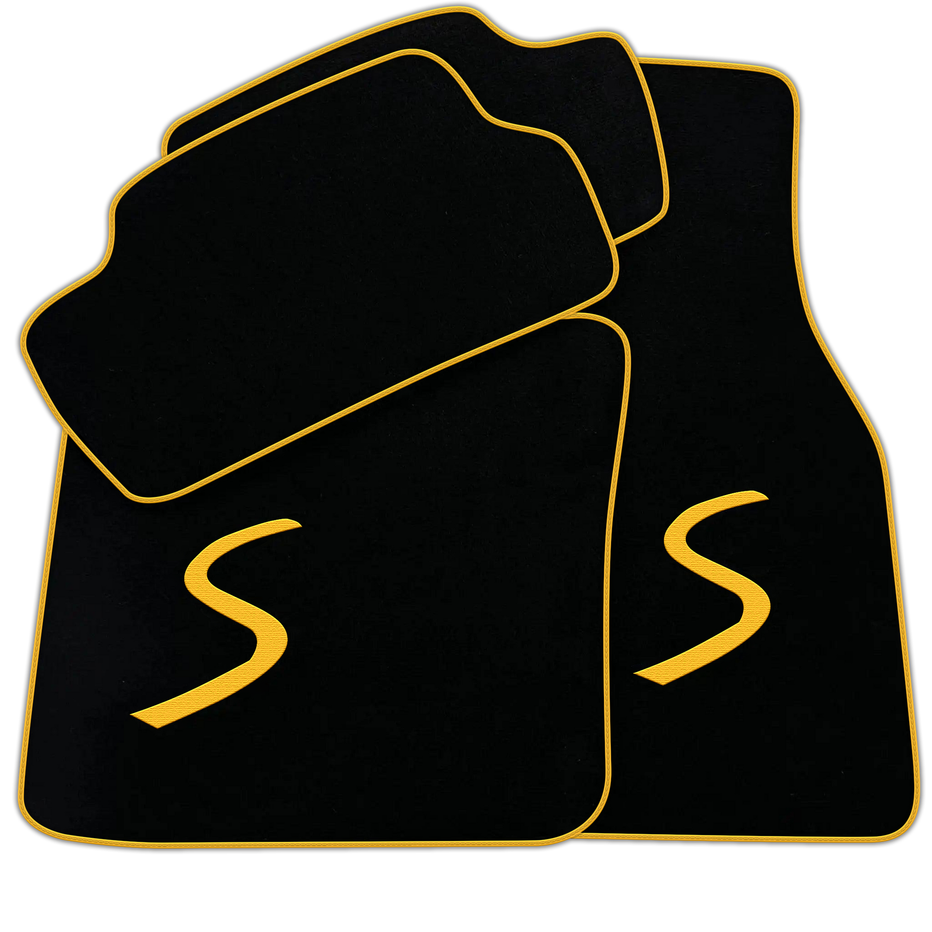 Black Floor Mats for Mini Cooper / One F56 3-Doors (2014-2023)