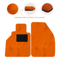Sheepskin Floor Mats for Porsche 986 Boxster (1996-2004) - Sheepskin Length, Various Color Options