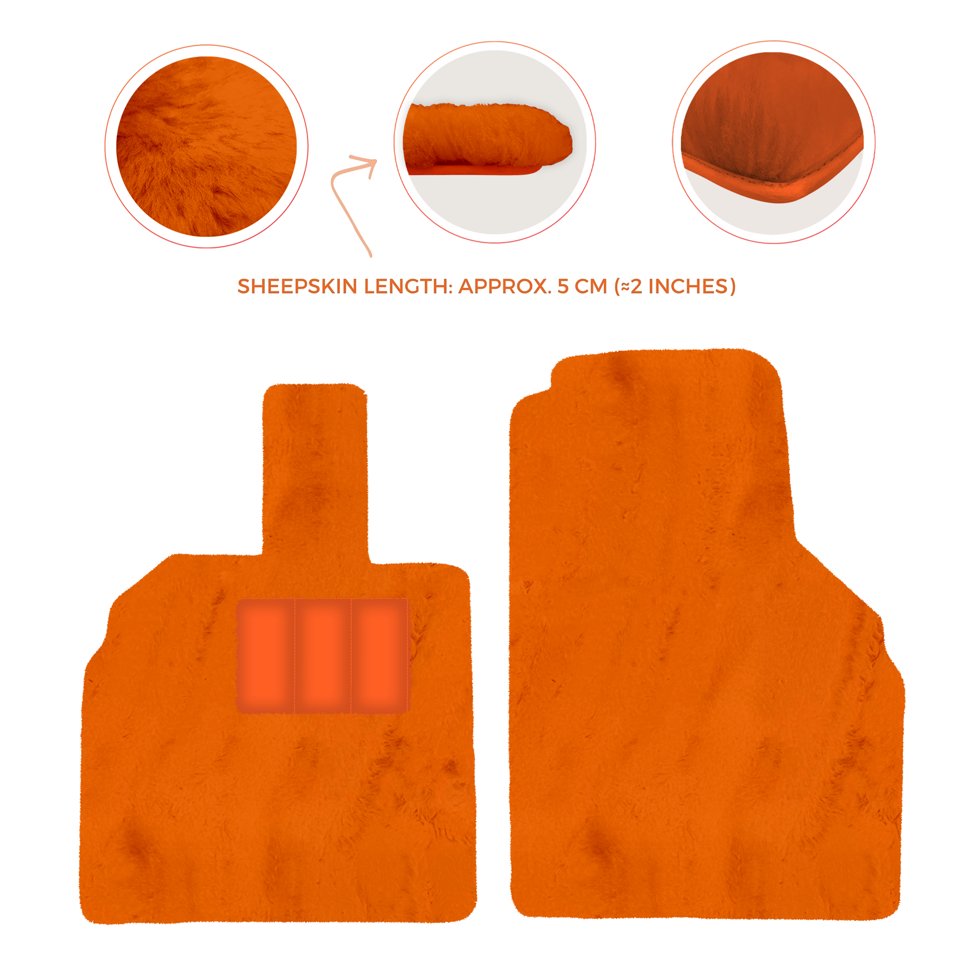 Luxury Sheepskin Floor Mats for Lamborghini Urus (2018-2026)