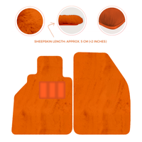 Sheepskin Floor Mats for Porsche 986 Boxster (1996-2004) - Sheepskin Length, Various Color Options