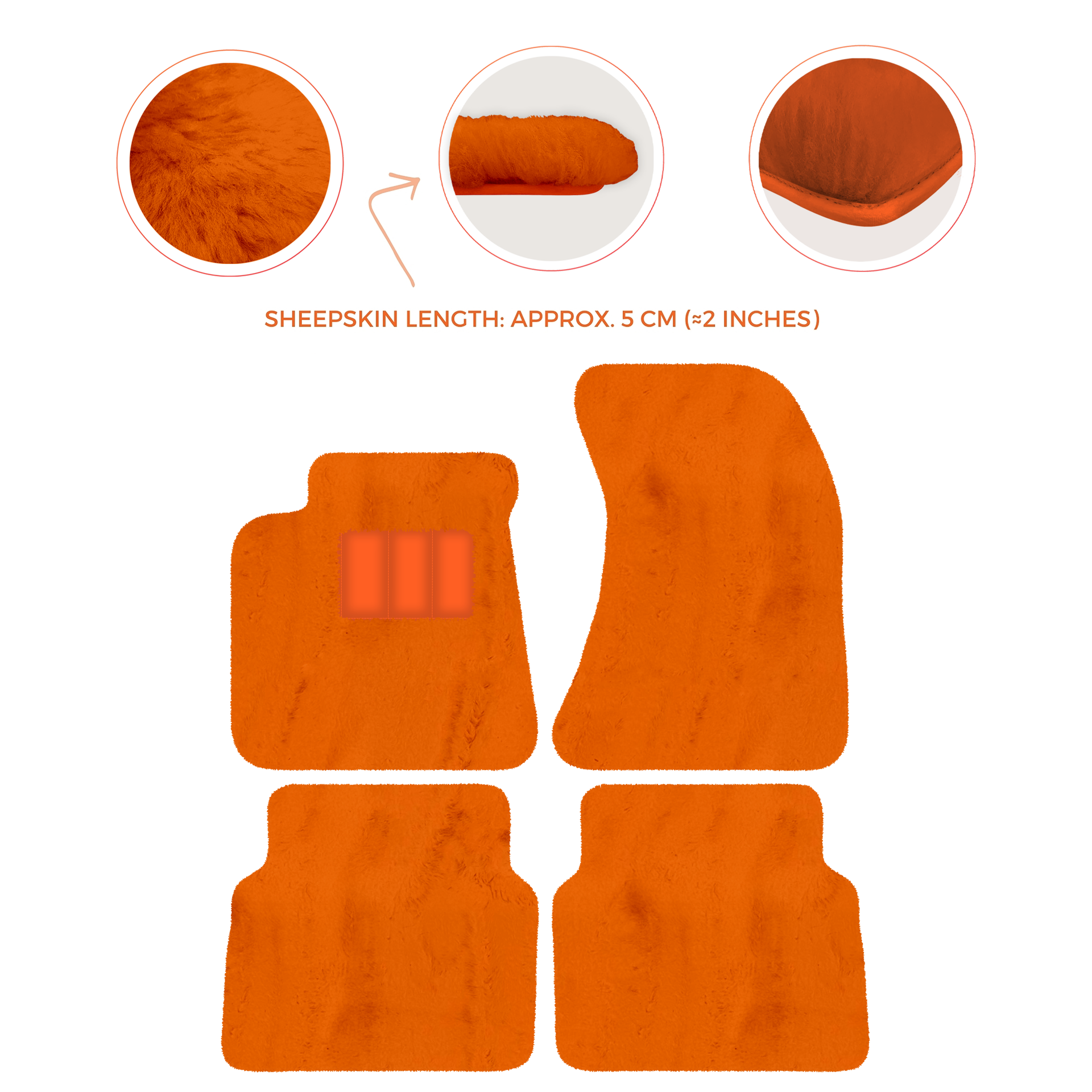 Luxury Sheepskin Floor Mats for Rolls-Royce Wraith (2013-2023)