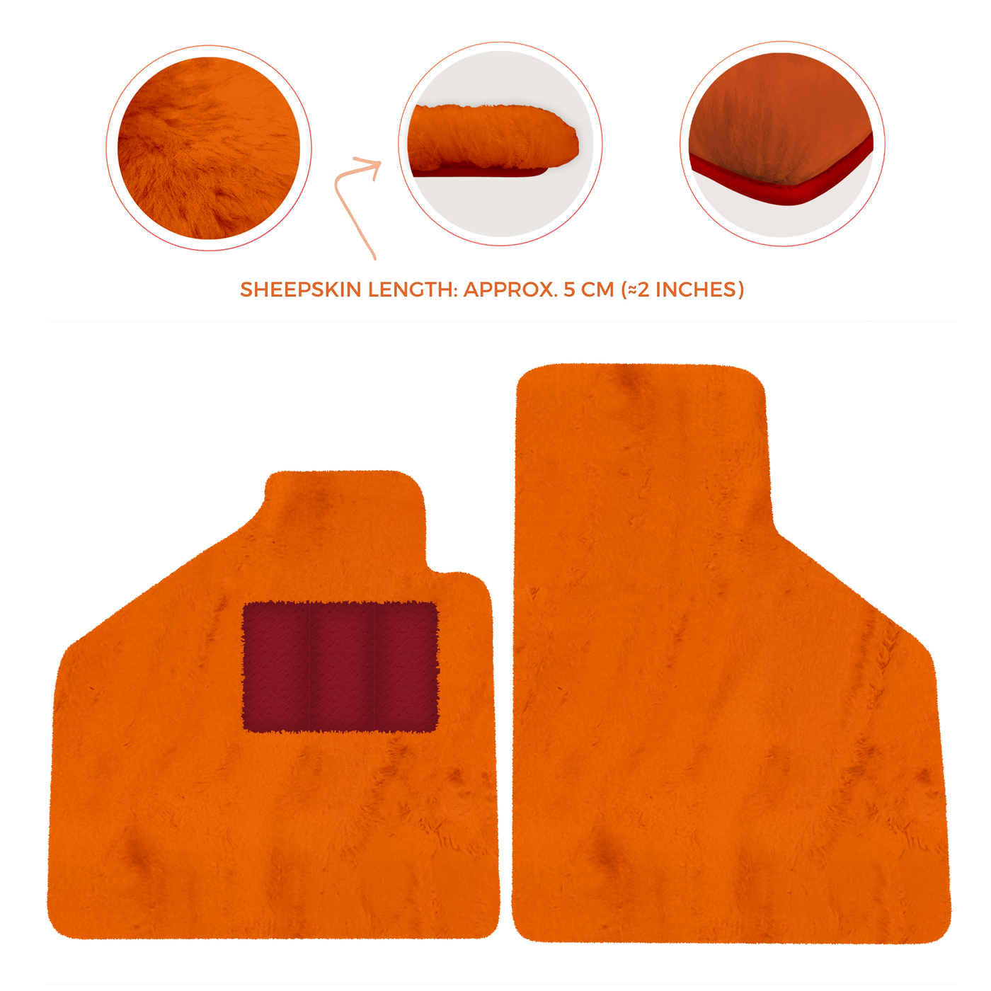 Premium Sheepskin Floor Mats for Lamborghini Aventador (2012-2022)