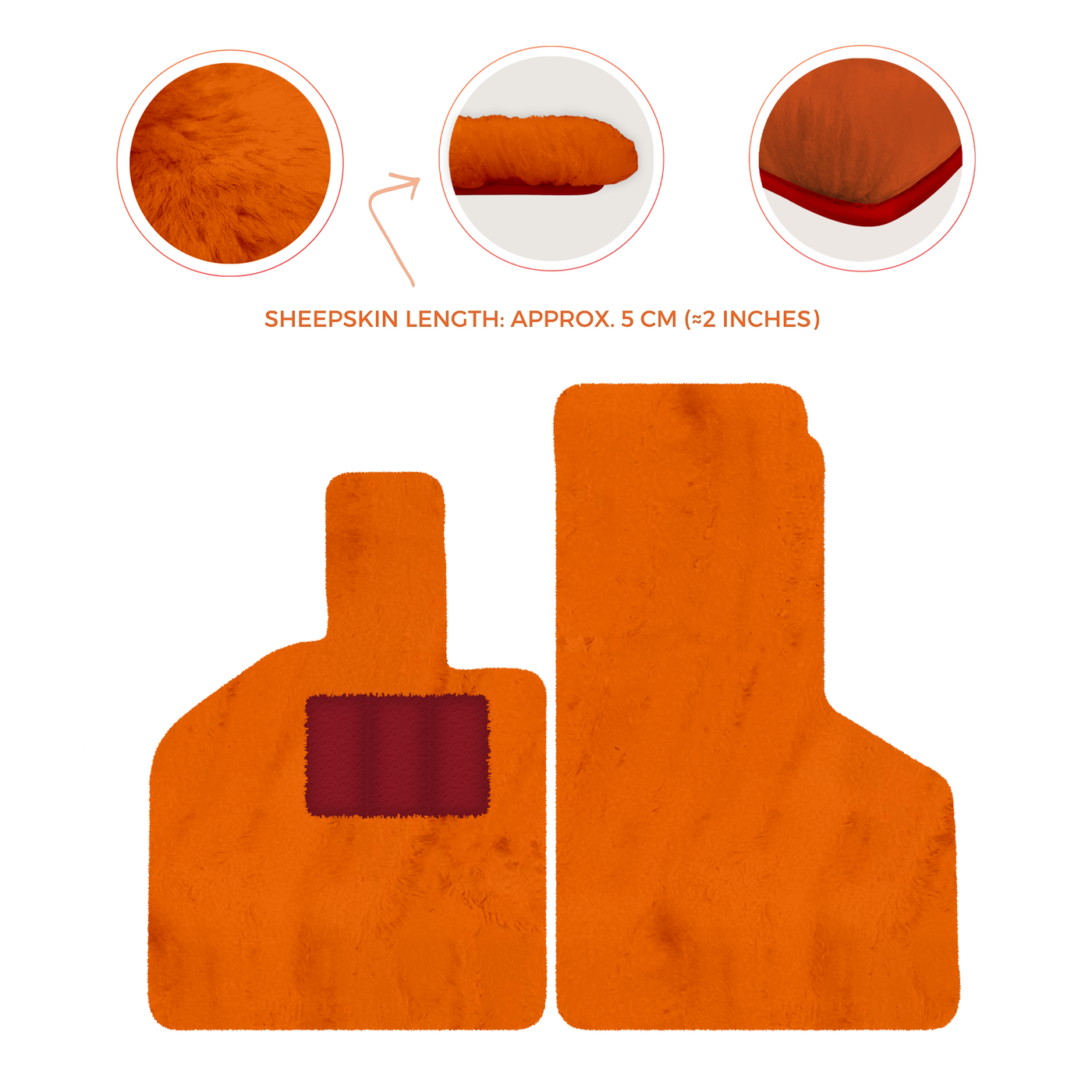 Luxury Sheepskin Floor Mats for Lamborghini Gallardo (2004-2014)