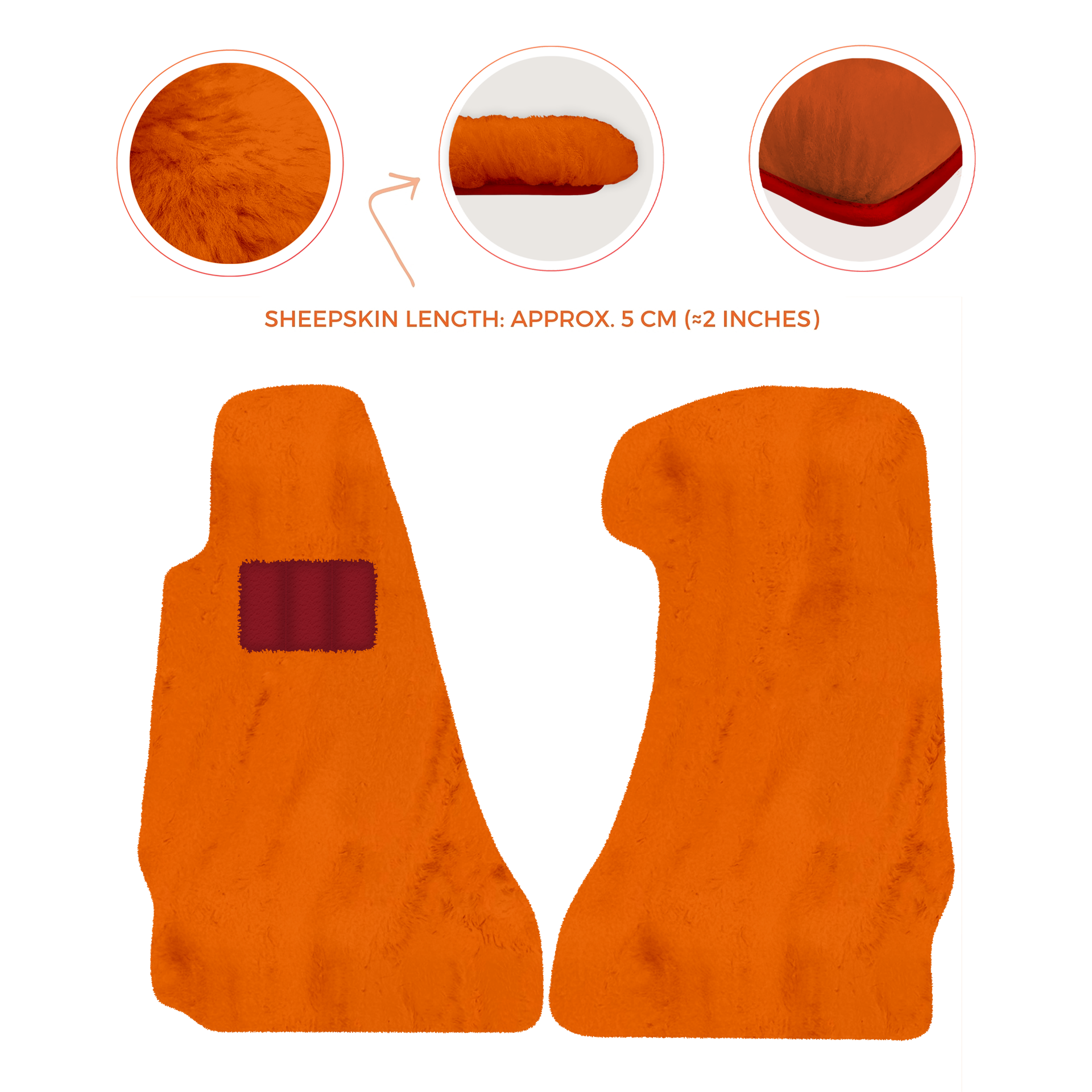 Premium Sheepskin Floor Mats for Aston Martin V8 Vantage (2006-2017)