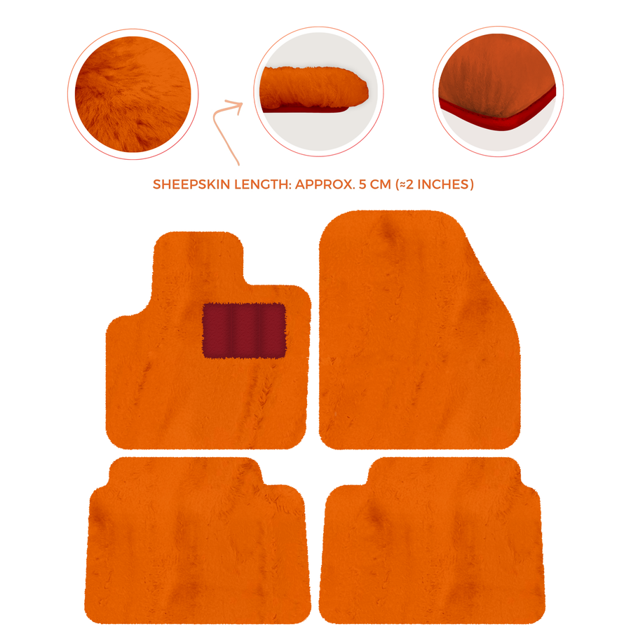 Luxury Sheepskin Floor Mats for Land Rover Discovery Sport (2015-2019)