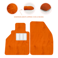 Sheepskin Floor Mats for Porsche 986 Boxster (1996-2004) - Sheepskin Length, Various Color Options